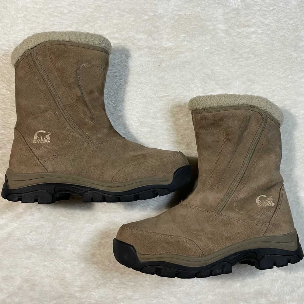 Sorel Waterfall Suede Side Zip Boots